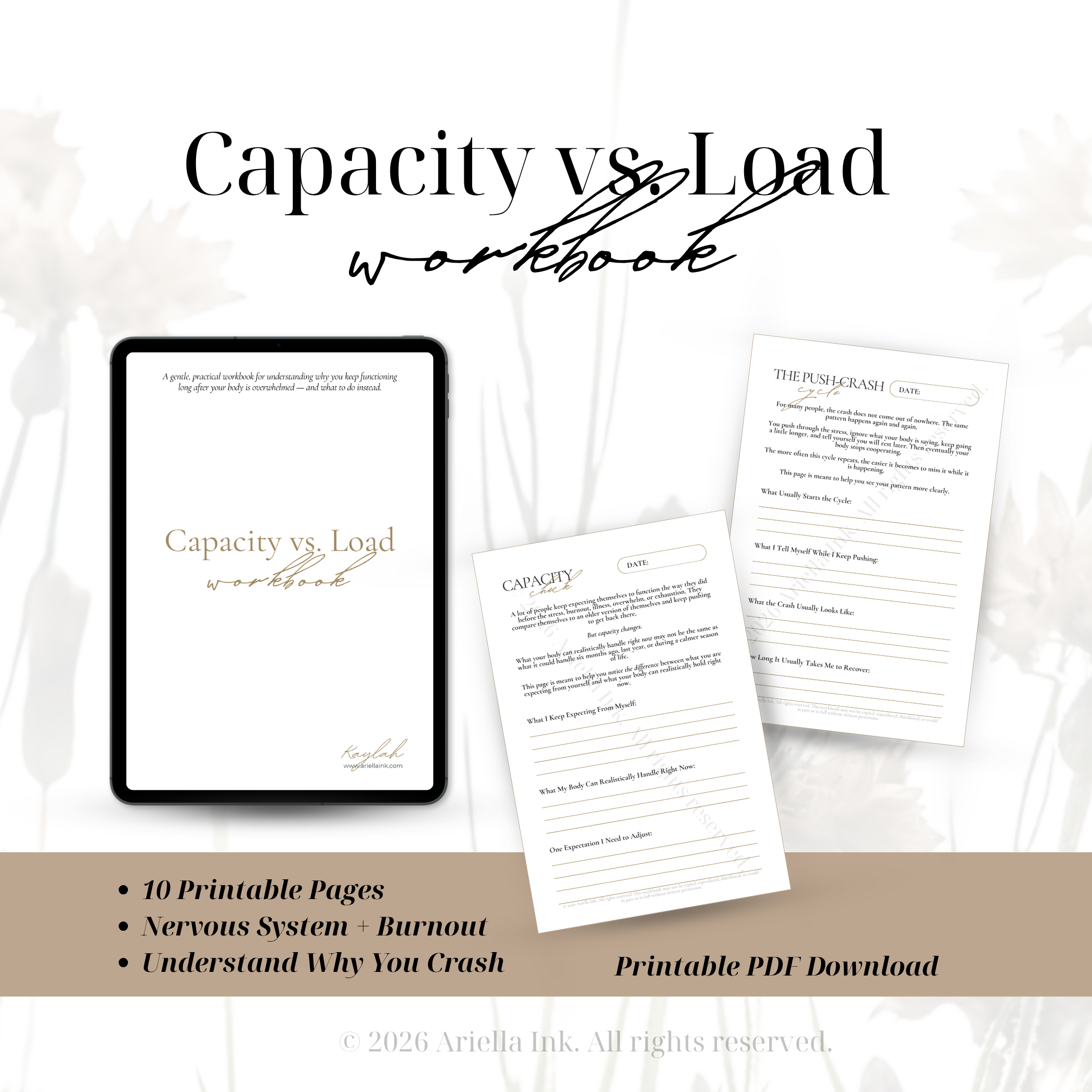 Capacity vs. Load Workbook