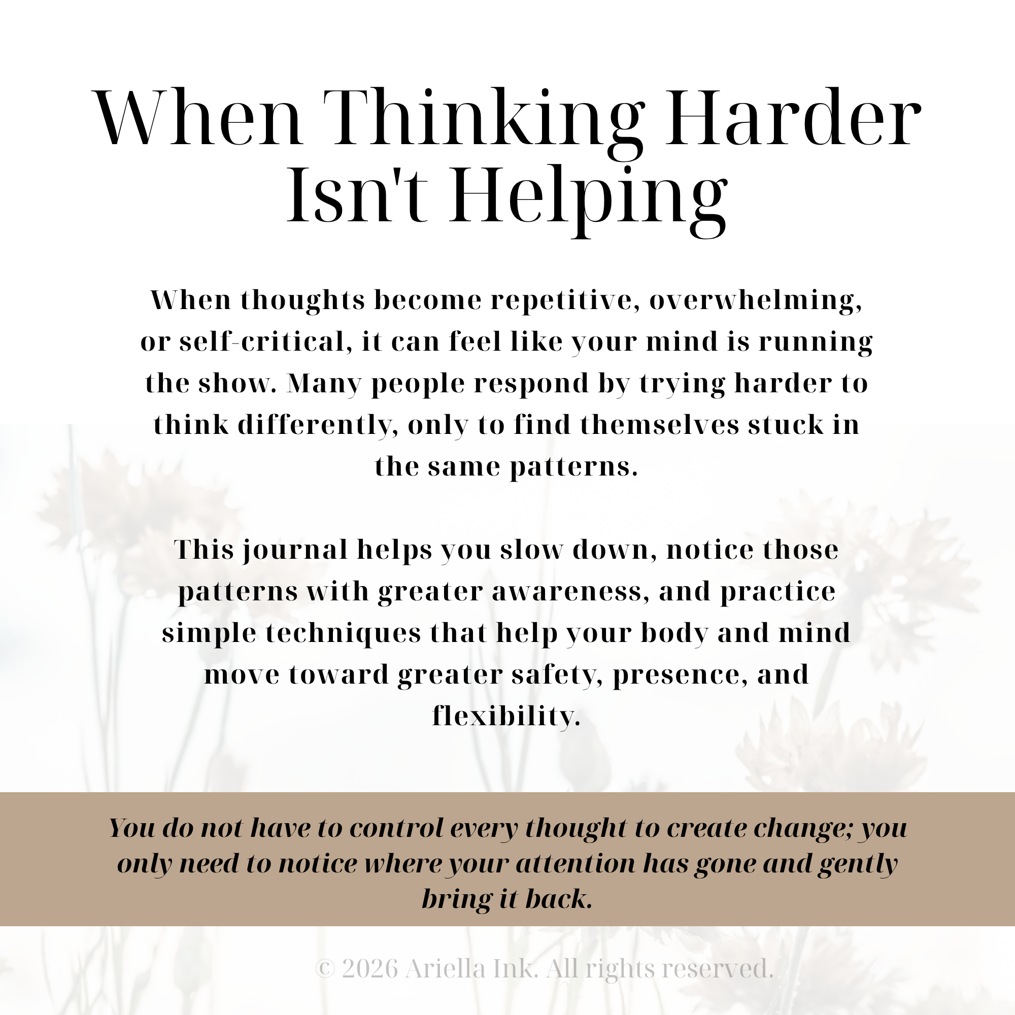 Printable Weekly Mindful Journal