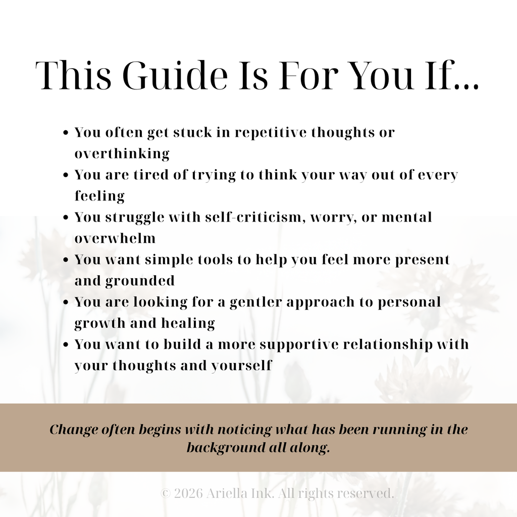 Printable Weekly Mindful Journal